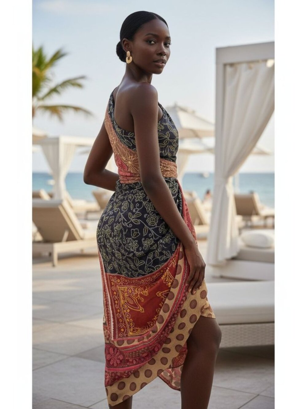 Convertible Boho Wrap Skirt Dress – Multi-Wear Vacation Style - Picture 4 of 15